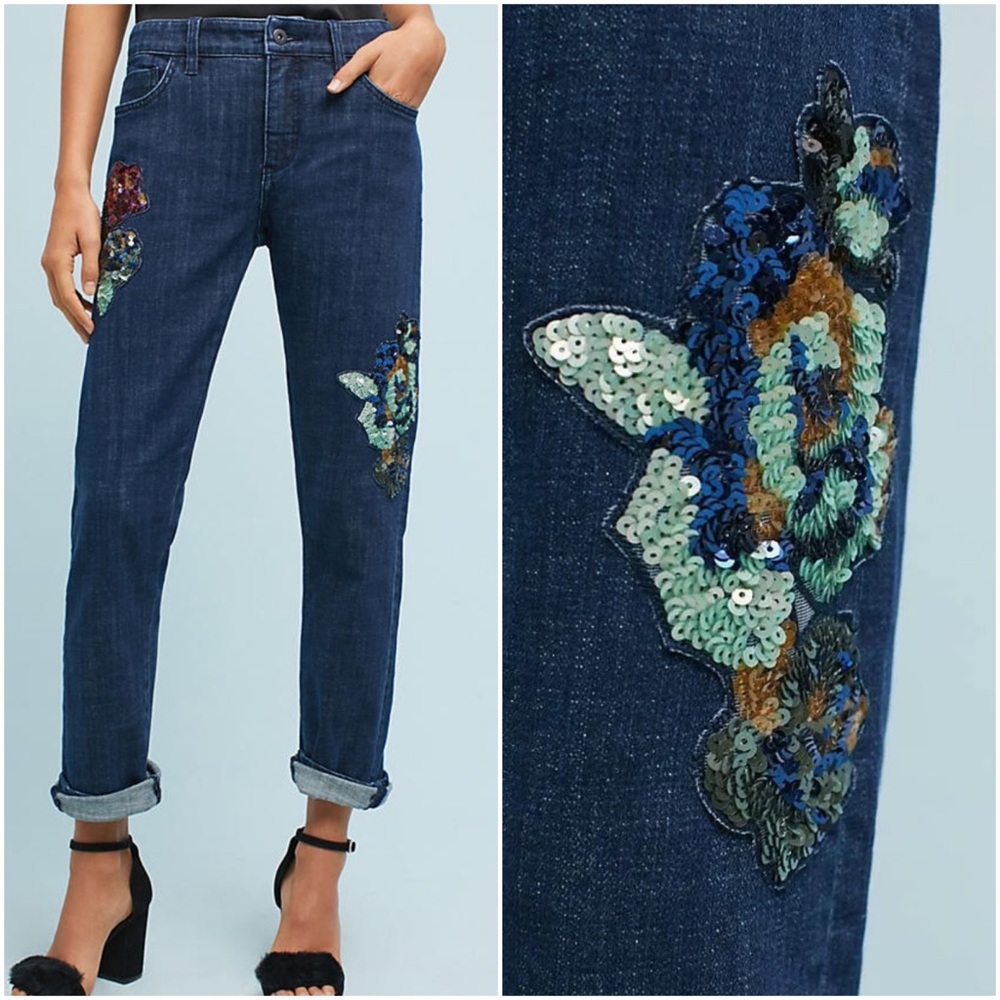 Pilcro Mid-rise Slim Boyfriend Jeans
